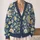 Cream Botanical Florals for Relaxed Everyday Layering and Nature-Loving Women All-over Print Knitted Cardigan - 2