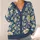 Cream Botanical Florals for Relaxed Everyday Layering and Nature-Loving Women All-over Print Knitted Cardigan - 4