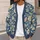 Cream Botanical Florals for Relaxed Everyday Layering and Nature-Loving Women All-over Print Knitted Cardigan - 5