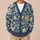Cream Botanical Florals for Relaxed Everyday Layering and Nature-Loving Women All-over Print Knitted Cardigan - 6