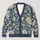 Cream Botanical Florals for Relaxed Everyday Layering and Nature-Loving Women All-over Print Knitted Cardigan - 1