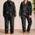 Charcoal Starry Night Cozy Gift for Women Who Love Vintage Lounge Comfort At Home Satin Pajamas Set - 2