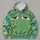 Green Hippie Van Face for Retro Road Trips and Family Costume Events for Adult Fans All-over Print Hoodie (Lightweight) - 4