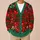 Red Teddy Bear Christmas Lights and Merry Christmas Holiday Cheer for Festive Celebrations All-over Print Knitted Cardigan - 6