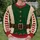 Elf Tunic Costume Look for Christmas Parties and Holiday Celebrations All-over Print Knitted Sweater - 6