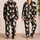 Cute Cat Repeat Charcoal Cat Lover Lounge Set for Cozy Bedtime and Weekend Wear Satin Pajamas Set - 2