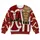 Tattooed Santa Couple Costumes for Christmas Parties and Matching Holiday Celebrations All-over Print Knitted Sweater - 4