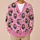 Cute Spooky Clown Hearts for Halloween Layering and Everyday Alternative Style for Teens All-over Print Knitted Cardigan - 6