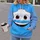 Blue Cartoon Vehicle Face Birthday Gift for Young Racing Fans and Family Celebrations All-over Print Hoodie (Lightweight) - 2