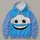 Blue Cartoon Vehicle Face Birthday Gift for Young Racing Fans and Family Celebrations All-over Print Hoodie (Lightweight) - 4
