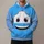 Blue Cartoon Vehicle Face Birthday Gift for Young Racing Fans and Family Celebrations All-over Print Hoodie (Lightweight) - 1