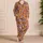 Blush Pink Pumpkin and Bat Halloween Lounge Looks for Plus Size Women Fall Evenings Satin Pajamas Set - 4