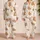 Vintage Teddy Bear Motif For Cozy Nights, Ivory Bear Gift For Women, Teens And Adults Satin Pajamas Set - 2