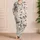 Skull Floral Butterfly Motifs for Cozy Nights, Gothic Gift for Women and Witchy Homes Satin Pajamas Set - 4