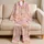 Pastel Capybara Charm For Cozy Nights, Lounging, And Gift Giving With Soft Blush Hues Satin Pajamas Set - 5