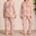 Pastel Capybara Charm For Cozy Nights, Lounging, And Gift Giving With Soft Blush Hues Satin Pajamas Set - 2