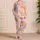 Pastel Capybara Charm For Cozy Nights, Lounging, And Gift Giving With Soft Blush Hues Satin Pajamas Set - 4