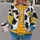Yellow Cowboy Vest Costume Look for Halloween Parties and Family Group Celebrations All-over Print Hoodie (Lightweight) - 2