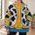 Yellow Cowboy Vest Costume Look for Halloween Parties and Family Group Celebrations All-over Print Hoodie (Lightweight) - 6