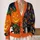 Halloween Black Cat Pumpkin and Haunted House for Spooky Autumn Fall Celebrations All-over Print Knitted Cardigan - 2
