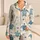 Sea Turtle Coastal Summer Evenings At Home, Plus Size Women, Ivory Resort Vibes Satin Pajamas Set - 1