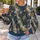 Celestial Gold Star Motifs for Everyday Bohemian Style and Relaxed Weekend Wear All-over Print Knitted Sweater - 5