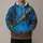 Blue Alien Adventure Tunic Look for Halloween Cosplay and Fantasy Fans All-over Print Hoodie (Lightweight) - 1