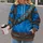 Blue Alien Adventure Tunic Look for Halloween Cosplay and Fantasy Fans All-over Print Hoodie (Lightweight) - 2