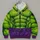 Green Muscular Hero Costume With Purple Trousers For Halloween Cosplay And Fan Events All-over Print Hoodie (Lightweight) - 4