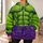 Green Muscular Hero Costume With Purple Trousers For Halloween Cosplay And Fan Events All-over Print Hoodie (Lightweight) - 6