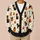 Black Cat and Jack-O'-Lantern Halloween Fall Cozy Autumn Gift for Women and Cat Lovers All-over Print Knitted Cardigan - 6
