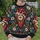 Floral Sacred Heart and Desert Botanicals for Reflective Everyday Style and Gifts for Her All-over Print Knitted Sweater - 6