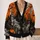 Halloween Moon Bats and Black Cat Scene for Spooky Autumn Celebrations All-over Print Knitted Cardigan - 2