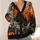 Halloween Moon Bats and Black Cat Scene for Spooky Autumn Celebrations All-over Print Knitted Cardigan - 4