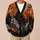 Halloween Moon Bats and Black Cat Scene for Spooky Autumn Celebrations All-over Print Knitted Cardigan - 6