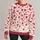 Crimson Heart Scatter for Everyday Romance and Casual Weekend Style All-over Print Knitted Sweater - 1