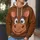 Silly Horse Face Costume for Halloween Parties, Family Cosplay, and Festive Vacations All-over Print Hoodie (Lightweight) - 5