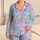 Bubblegum Pop Pastel Candy Chevron Motifs for Cozy Sleepwear and Lounge Nights Set Satin Pajamas Set - 1