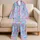 Bubblegum Pop Pastel Candy Chevron Motifs for Cozy Sleepwear and Lounge Nights Set Satin Pajamas Set - 5