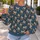 Rabbit Couple and Carrot Motifs for Casual Everyday Wear and Spring Outings All-over Print Knitted Sweater - 5
