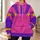 Purple Bunny-Ear Overall Costume Look for Halloween Parties and Cosplay Events All-over Print Hoodie (Lightweight) - 6