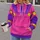 Purple Bunny-Ear Overall Costume Look for Halloween Parties and Cosplay Events All-over Print Hoodie (Lightweight) - 2