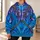 Blue Forest Warrior Feather-and-Cord Costume for Halloween Cosplay Fans All-over Print Hoodie (Lightweight) - 6