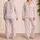 Blush Bunny Rabbit Motif For Cozy Spring Nights And Nursery Gifts For Kids And Moms Satin Pajamas Set - 2