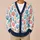Colorful Seashells for Beach Vacation Style and Coastal Granddaughter Summer Gift All-over Print Knitted Cardigan - 6