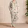Vintage Tulip Blossom Sleepwear for Cozy Nights, Weekend Lounging, and Gifting for Women Satin Pajamas Set - 4