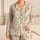 Vintage Tulip Blossom Sleepwear for Cozy Nights, Weekend Lounging, and Gifting for Women Satin Pajamas Set - 1