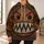 Fierce Coconut Mask Face for Halloween Costume Parties and Family Group Dress-Up All-over Print Hoodie (Lightweight) - 6