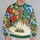 Tropical Birds And Garden Blooms For Colorful Spring Layering And Everyday Wear All-over Print Knitted Sweater - 2