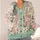 Mahjong Dragon, Peony and Floral Tile Motifs for Game Night, Good Fortune and Everyday Style All-over Print Knitted Cardigan - 4